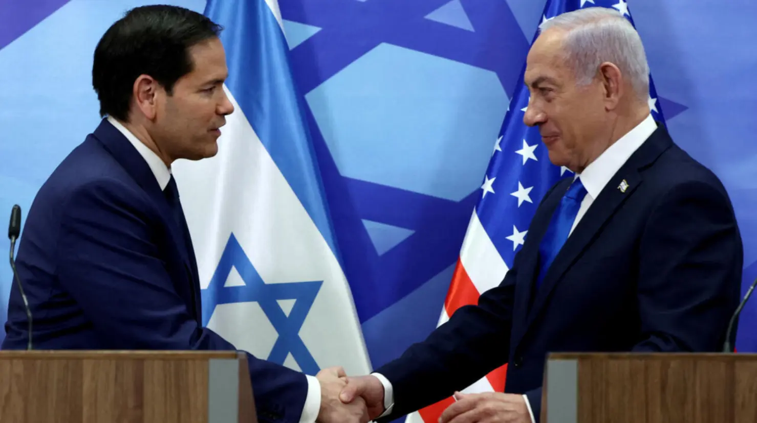 Marco Rubio y Netanyahu dialogan sobre Gaza y liberación de rehenes. Foto: Reuters