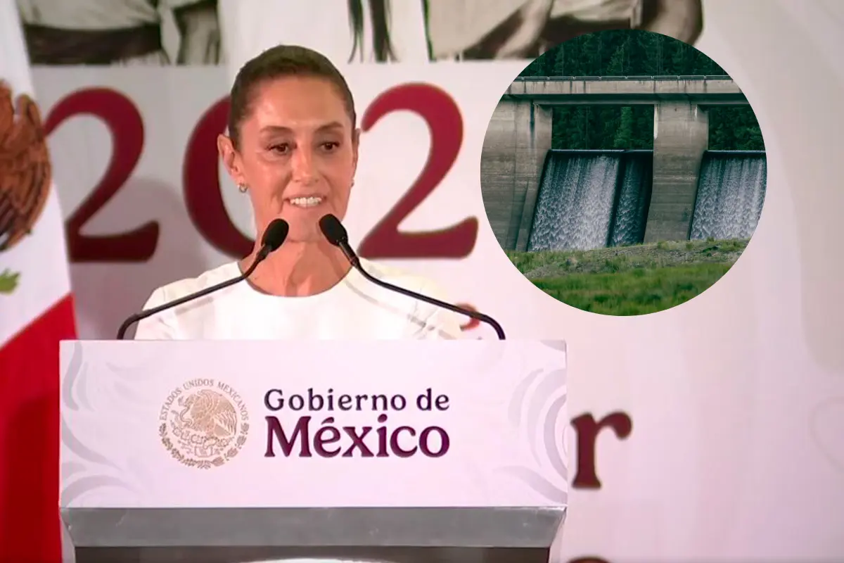 Claudia Sheibaum estuvo este día en la capital sudcaliforniana, donde se ratificó la construcción de una nueva presa. Fotos: Facebook de Claudia Sheinbaum | Canva.
