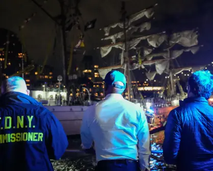 Claudia Sheinbaum lamenta el fallecimiento de dos tripulantes del Buque Escuela Cuauhtémoc en el Puente de Brooklyn
