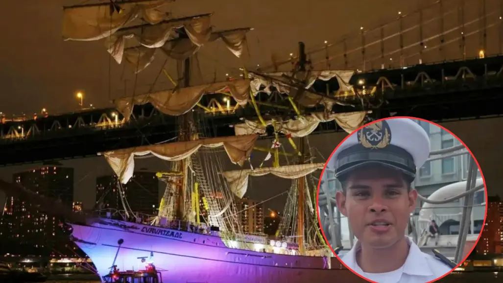 Tamaulipeco entre los tripulantes del Velero Cuauhtémoc que chocó con el puente Brooklyn