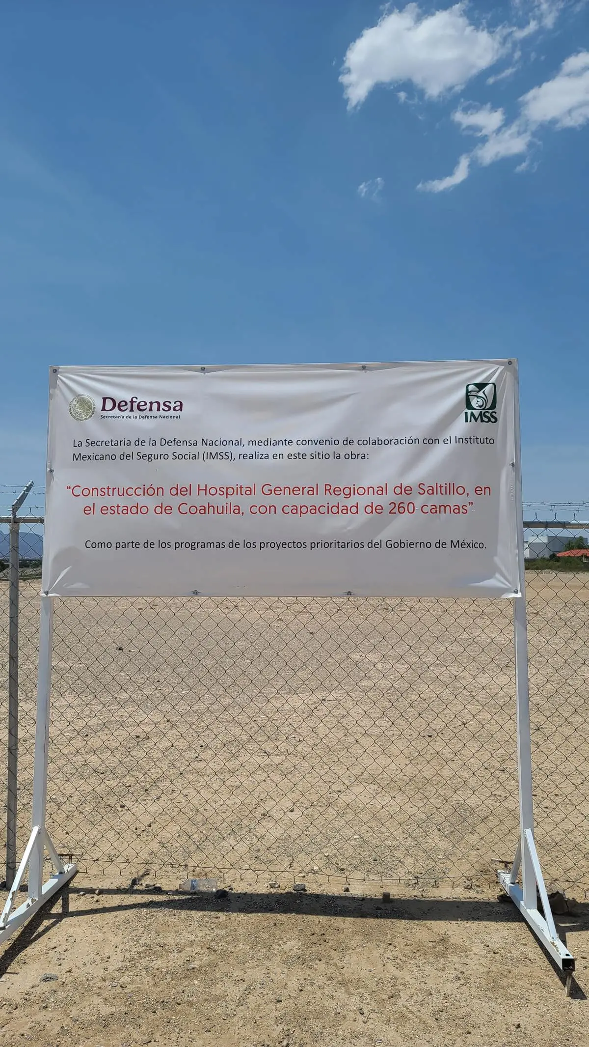 Avances del nuevo Hospital del IMSS en Saltillo / Foto: Edgar Romero 