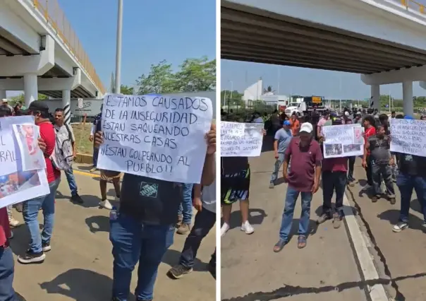 Bloquean carretera Cárdenas-Coatzacoalcos para exigir fin a los operativos del ejército en Tabasco