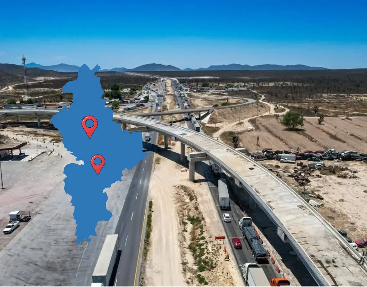 La Carretera Interserrana recorre seis municipios en el sur de Nuevo León. Foto: Canva/Samuel García.