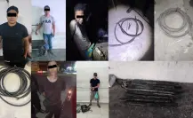 Cinco detenidos por robo de cable telefónico en distintos puntos de la Zona Metropolitana de Monterrey