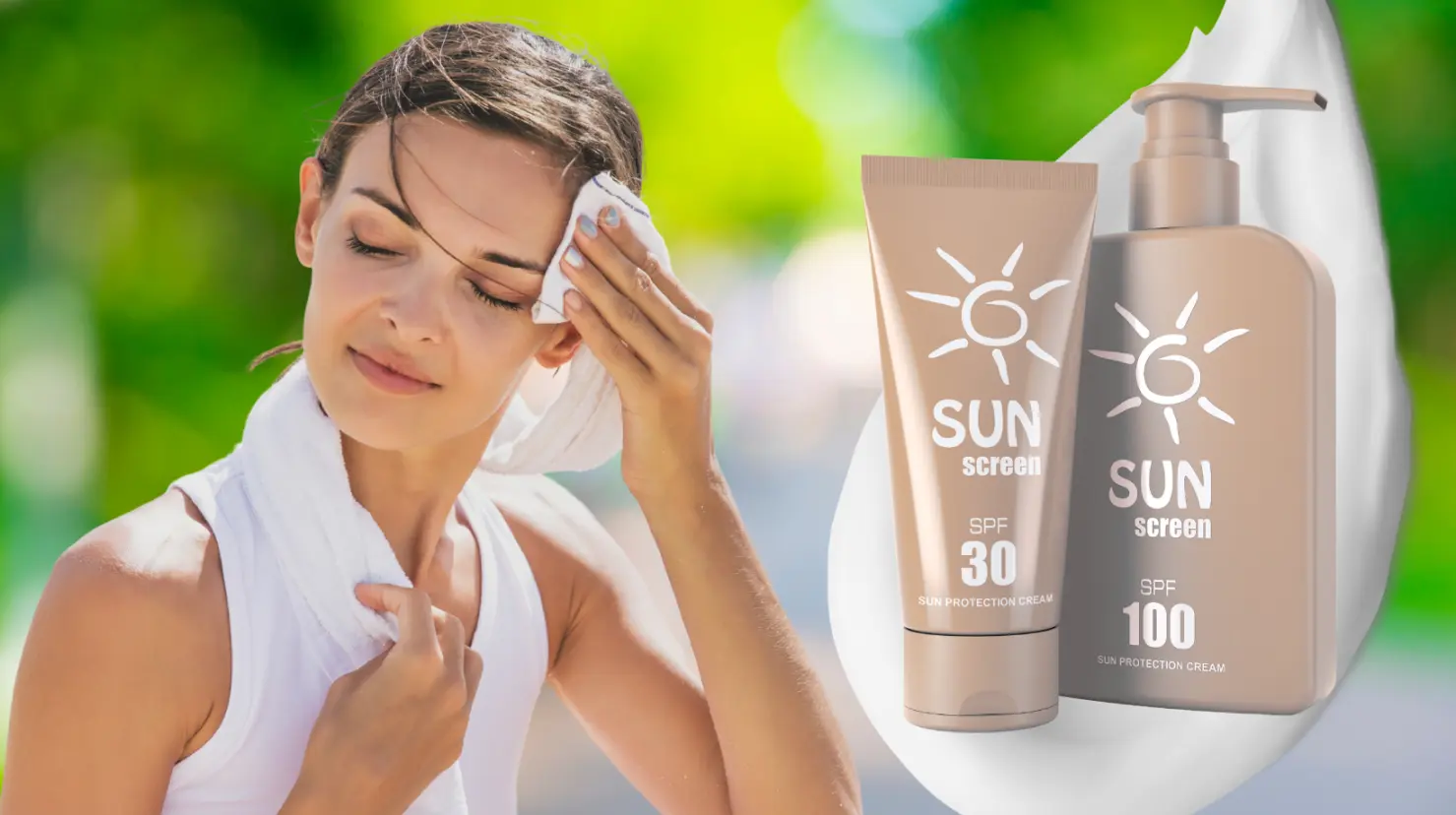 ¿Cómo elegir un protector solar si tu piel reacciona al sudor? Foto: Canva.