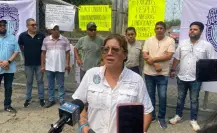 Empleados de CONAGUA protestan en Altamira por malas condiciones laborales