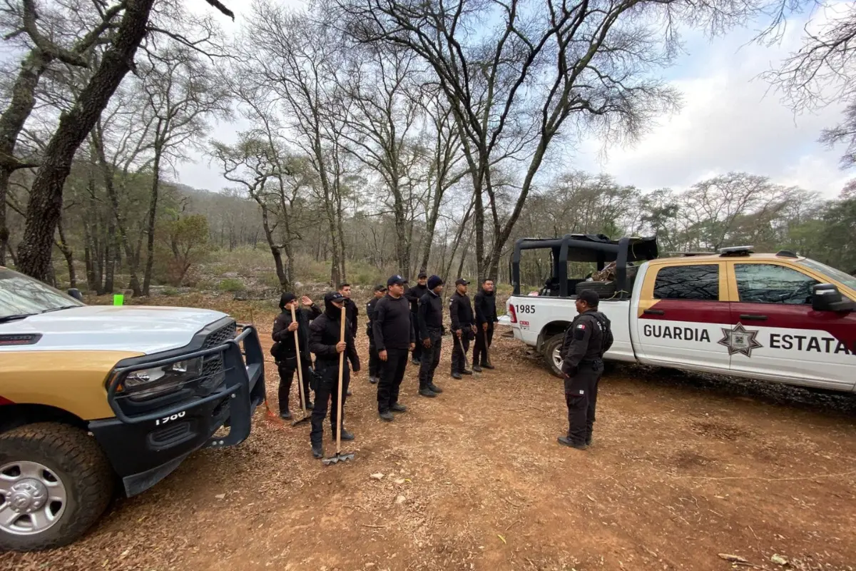 Un total de 100 brigadistas apoyan para combatir el incendio en la Biosfera El Cielo | Foto: SSPT