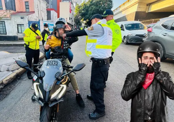 Multas a motociclistas en CDMX: infracciones que te llevan directo al corralón y cuánto te cuestan