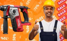 The Home Depot te regala un kit de batería en la compra de un rotomartillo Milwaukee
