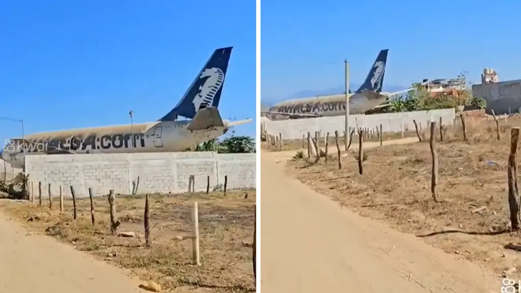 VIDEO | Sorprende misterioso avión abandonado en Nayarit