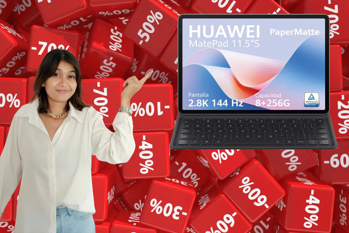 La oferta de la tablet Huawei MatePad 11.5 S ahorra poco más de 4 mil 300 pesos. Foto: Canva | Amazon