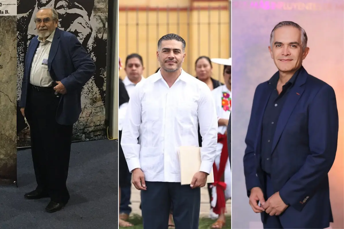 Omar García, Miguel Ángel Mancera y Bernardo Bátiz. Foto: X (@batiz_bernardo, @ManceraMiguelMX, @OHarfuch,