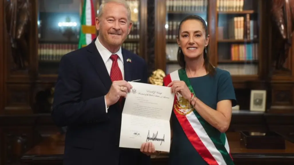 Así fue el primer encuentro entre Claudia Sheinbaum y Ron Johnson, embajador de EEUU