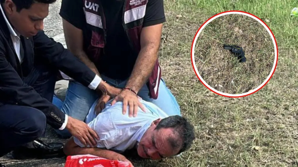 Hombre amenaza con un arma en examen CENEVAL de la UAT