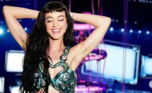 Katy Perry maneja con humor un percance con su vestuario durante su Lifetimes Tour