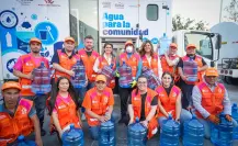 Gobierno de Nuevo León distribuye agua potable con apoyo de empresas privadas
