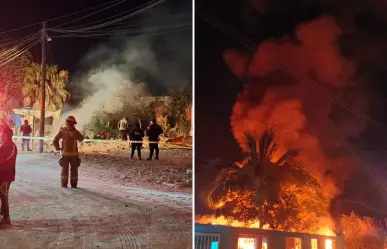 Incendio en La Paz deja tres viviendas dañadas en la colonia Lázaro Cárdenas