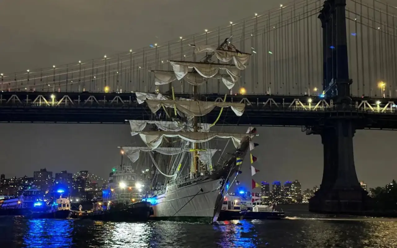 Buque Escuela Cuauhtémoc. Foto: X (@raulgtzoficial)