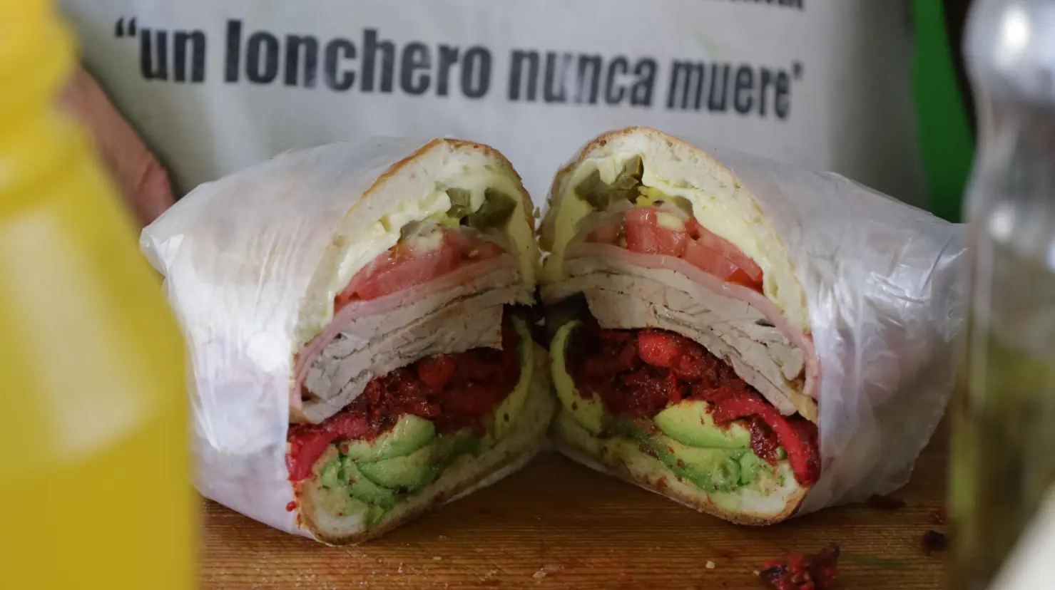 Imagen del lonche Tapa Arterias. (Fotografías: Édgar Romero)
