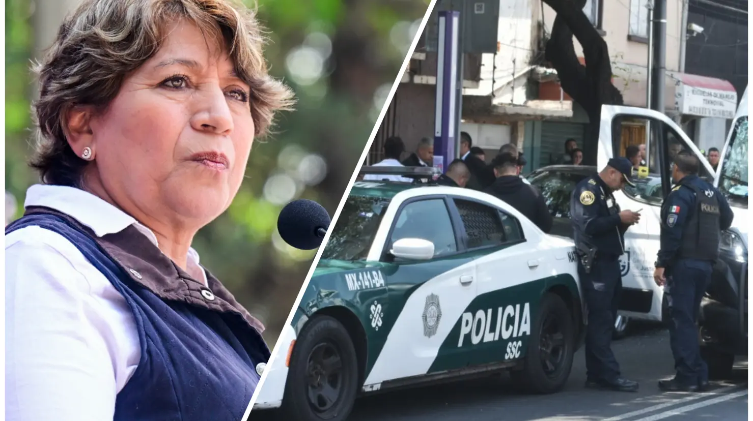 La gobernadora Delfina Gómez expresó su solidaridad con las familias de las víctimas. Imagen: Enrique Pérez/GEM