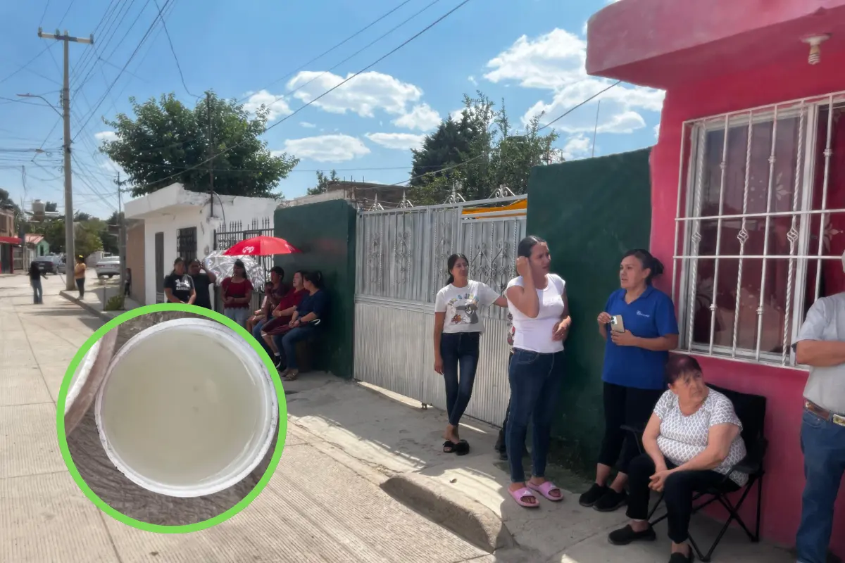 Vecinos de la colonia San Miguel reciben agua sucia. Foto: Alejandro Ávila.