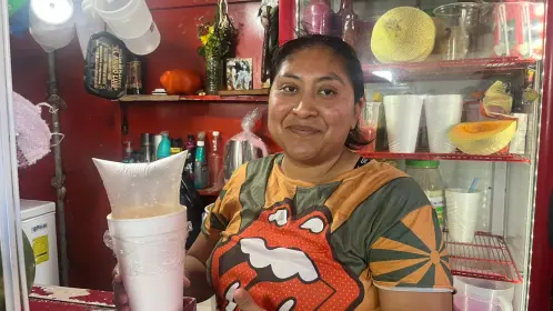 La venta de aguas frescas se incrementa por la ola de calor en Mérida