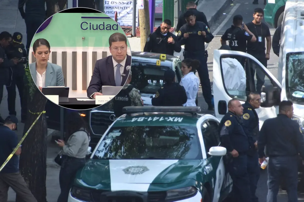 Fiscal de la CDMX y Secretario de Seguridad Ciudadana. Foto: Captura de pantalla YT Fiscalía CDMX | Enrique Huerta