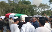 Dan el último adiós a América Yamileth envuelta en la Bandera de México
