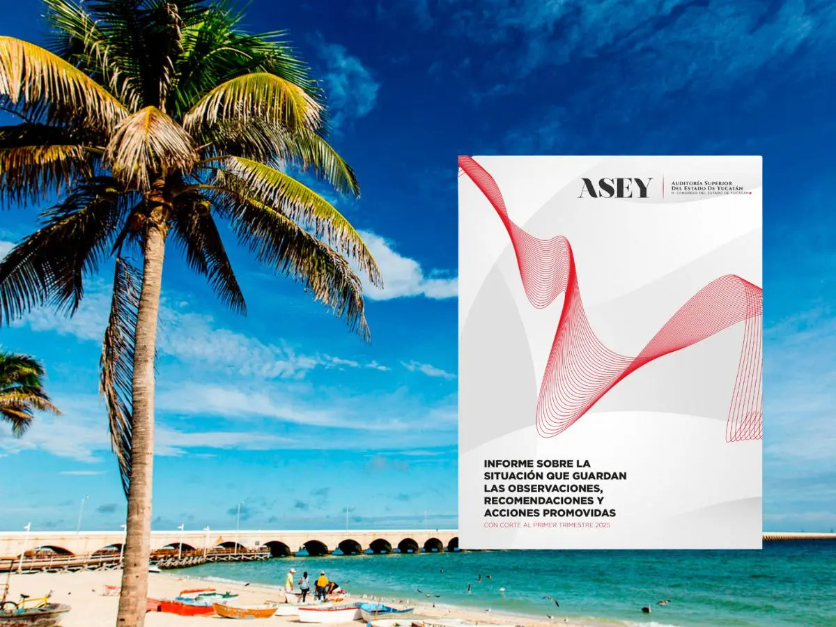 La ASEY entregó al Congreso del Estado documentos de la cuenta pública en la que se revela en daño patrimonial que sufrió el puerto de Progreso entre los años 2018 y 2024.- Fuente ASEY y Canva