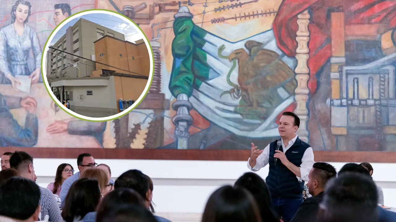 Esteban Villegas, gobernador de Durango, habla sobre los proyectos en materia de salud. Foto: Especial.