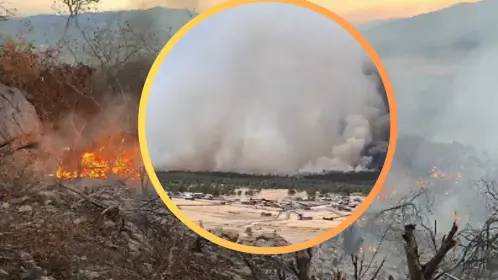 VIDEO | Impresionante incendio forestal en Tepehuanes este 20 de mayo; luchan decenas para controlarlo