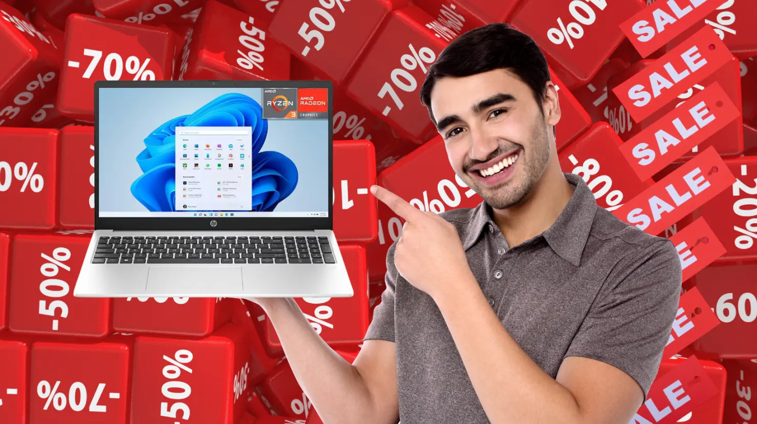 Liverpool tiene esta laptop HP de 15.6 pulgadas con el 55% de descuento. Foto: Canva | Liverpool.