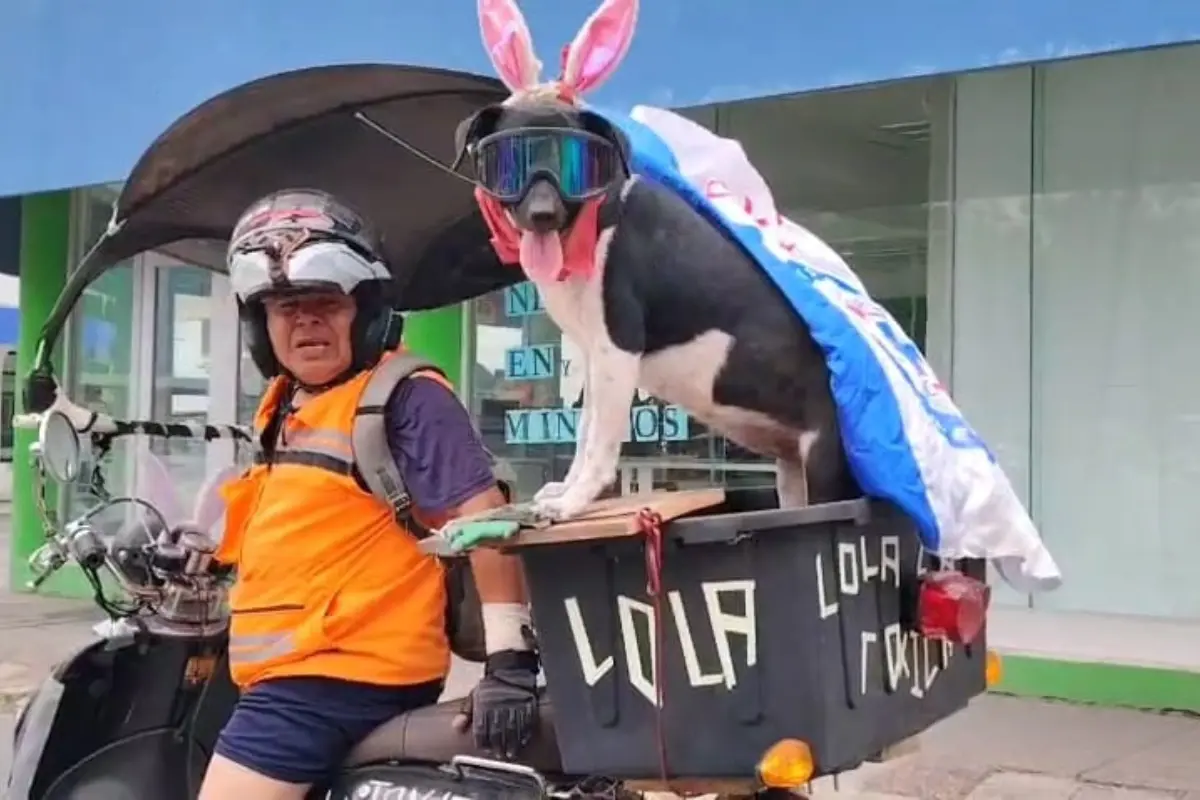 Lola La Tóxica y Jorge su compañero de paseo de todos los días | Foto: FB Jorge