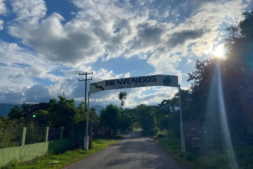Entrada al ejido El Roble, municipio de Güémez, Tamaulipas | Foto: FB