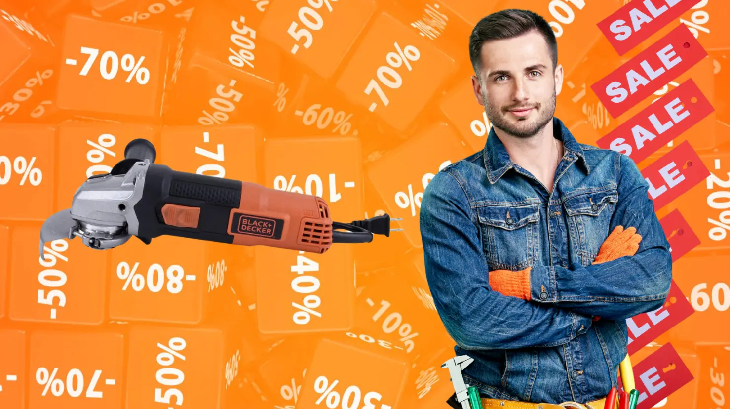 The Home Depot tiene esta esmeriladora Black+Decker por menos de 600 pesos. Foto: Canva | The Home Depot.