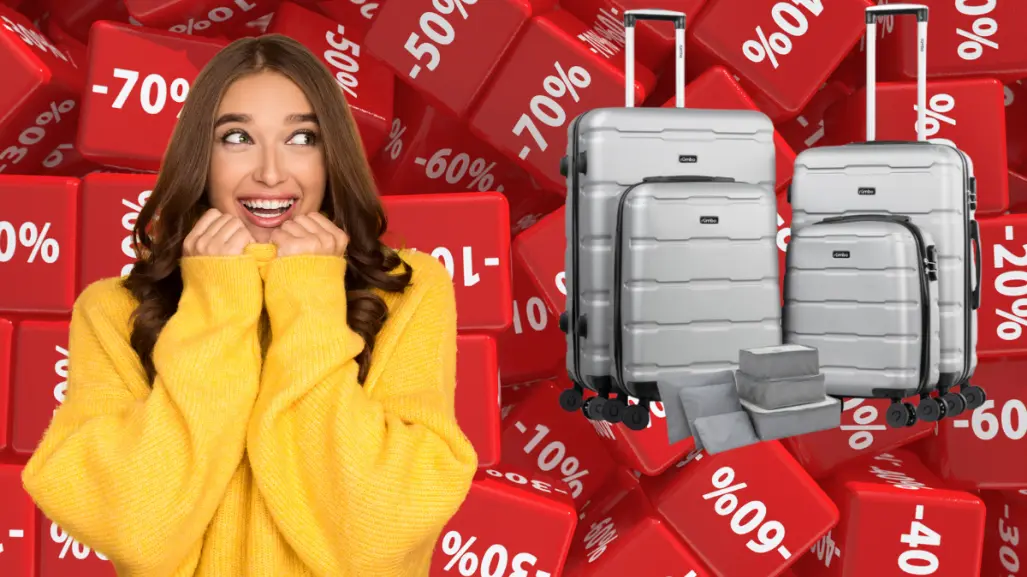 Amazon tiene un juego de 4 maletas con el 39% de descuento