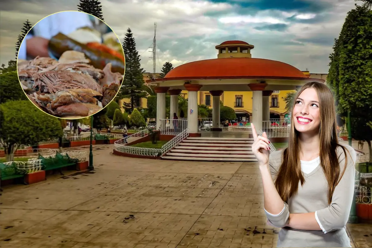 De fondo paraíso en Hidalgo, barbacoa, mujer feliz. Foto: IG @josem7661 | Canva