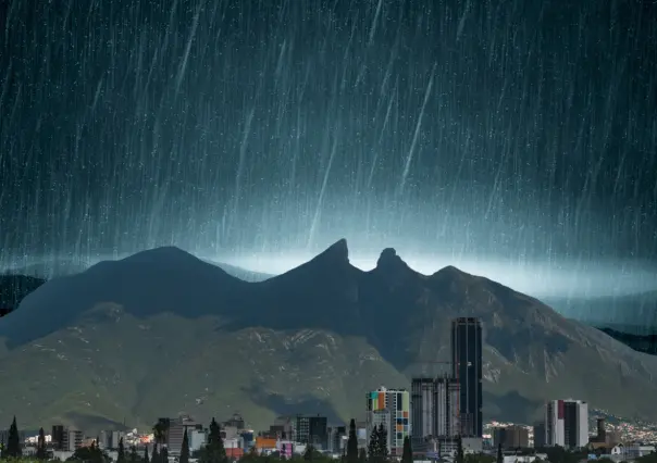 Lluvias intensas y actividad eléctrica se registran en varios municipios de Nuevo León