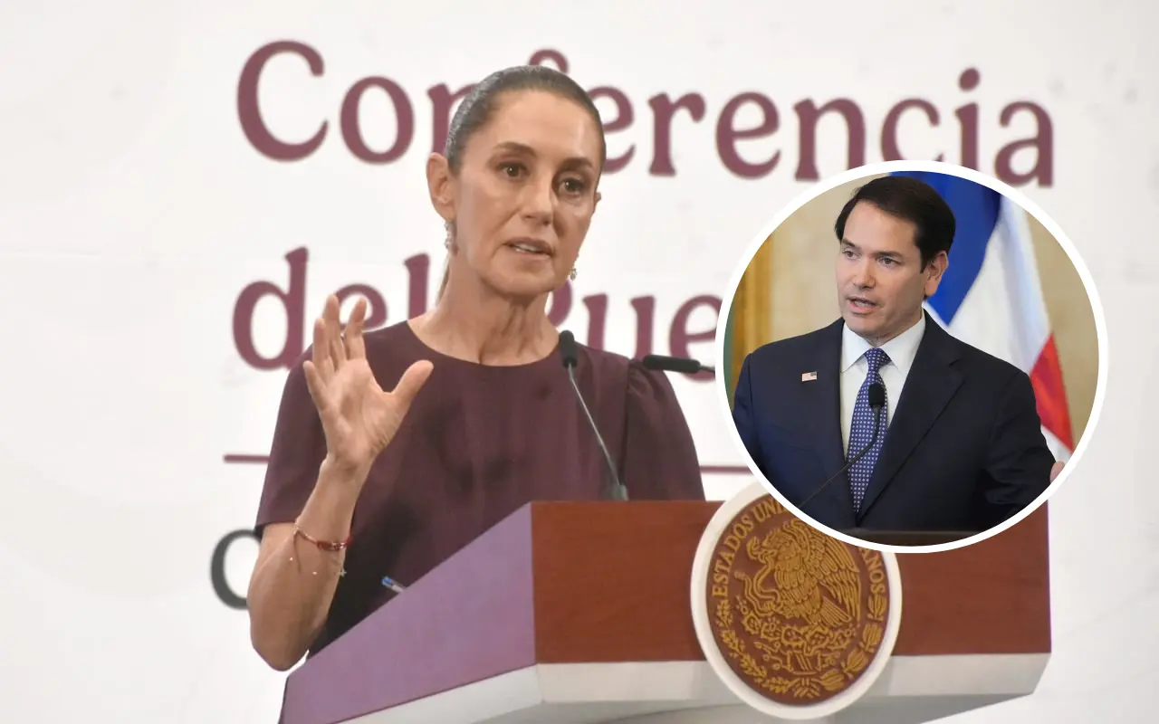 Claudia Sheinbaum y Marco Rubio. Foto: Enrique Pérez Huerta / X (@WhiteHouse)