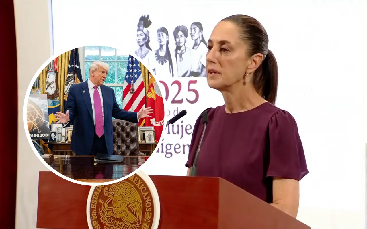 Claudia Sheinbaum. Captura de pantalla: YouTube (Gobierno de México) / X (@WhiteHouse)