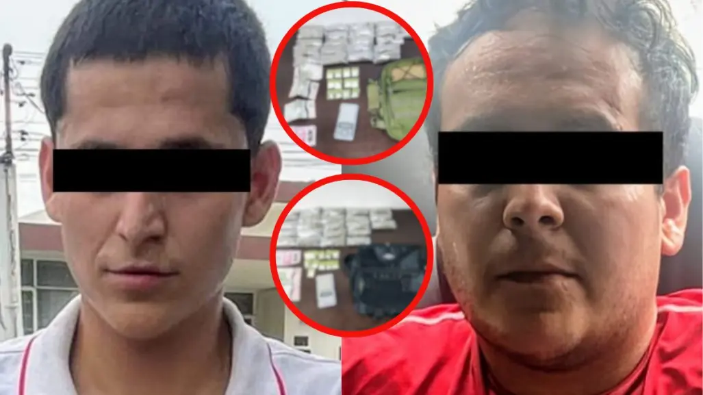 Capturan a dos hombres con droga y efectivo en Mitras Centro, Monterrey