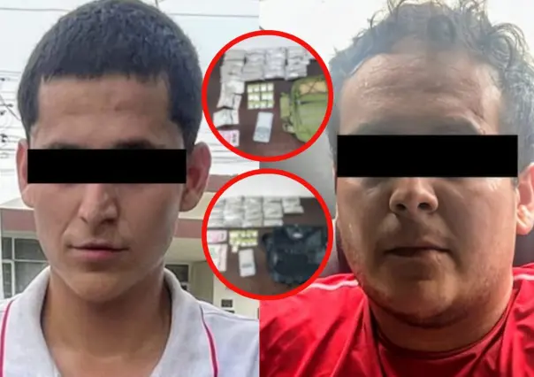 Capturan a dos hombres con droga y efectivo en Mitras Centro, Monterrey