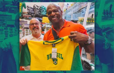 Al estilo ¿Y dónde están las rubias?, Terry Crews interpretó en el Mercadão de Brasil "A Thousand Miles"