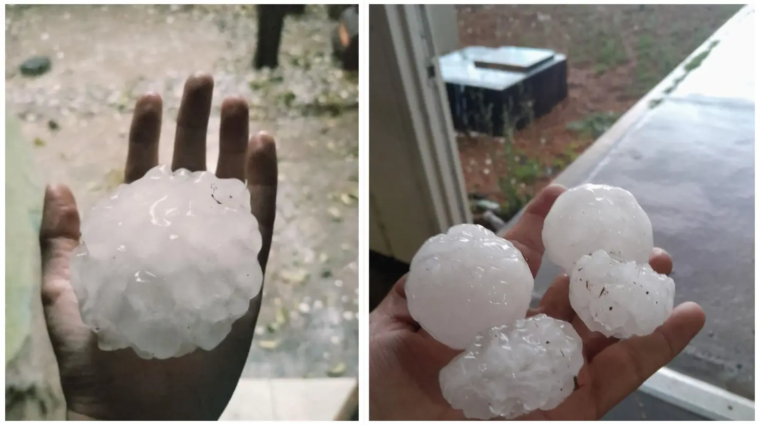 Se registró una fuerte granizada en General Cepeda. (Fotografía: Redes sociales)