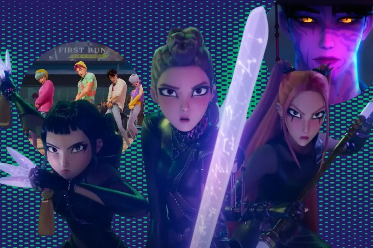 Las Guerreras K-Pop fueron un respuesta a la industria de superheroes y las bandas de música coreanas. FOTO: CANVA/Netflix/Sony Pictures Animations