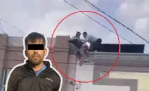 Policías evitan que un hombre se lance de azotea en Monterrey
