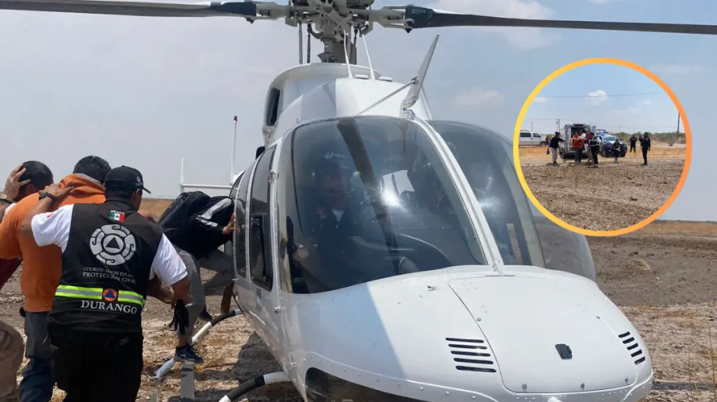 ¡Increíble! Utilizan helicóptero para salvar a una persona perdida en Tlahualilo