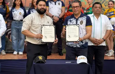 Firman convenio la UADY y los Leones de Yucatán en materia deportiva y educativa