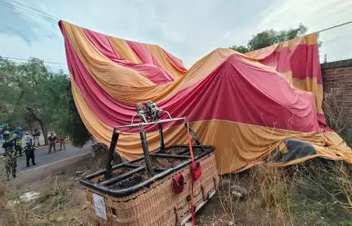 Globo aerostático se desploma en San Martín de las Pirámides, Edomex: 12 personas resultan lesionadas