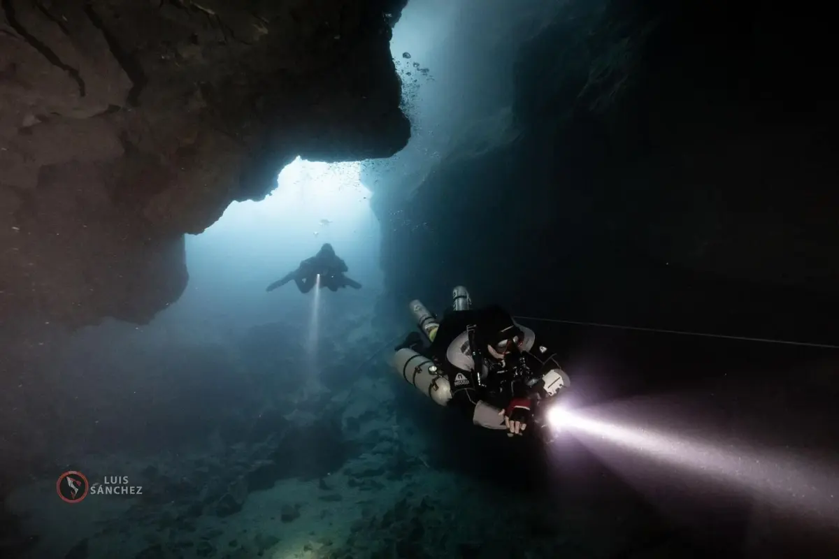 Exploración subacuática en El Nacimiento del río Mante, Tamaulipas | Foto: Luís Sánchez